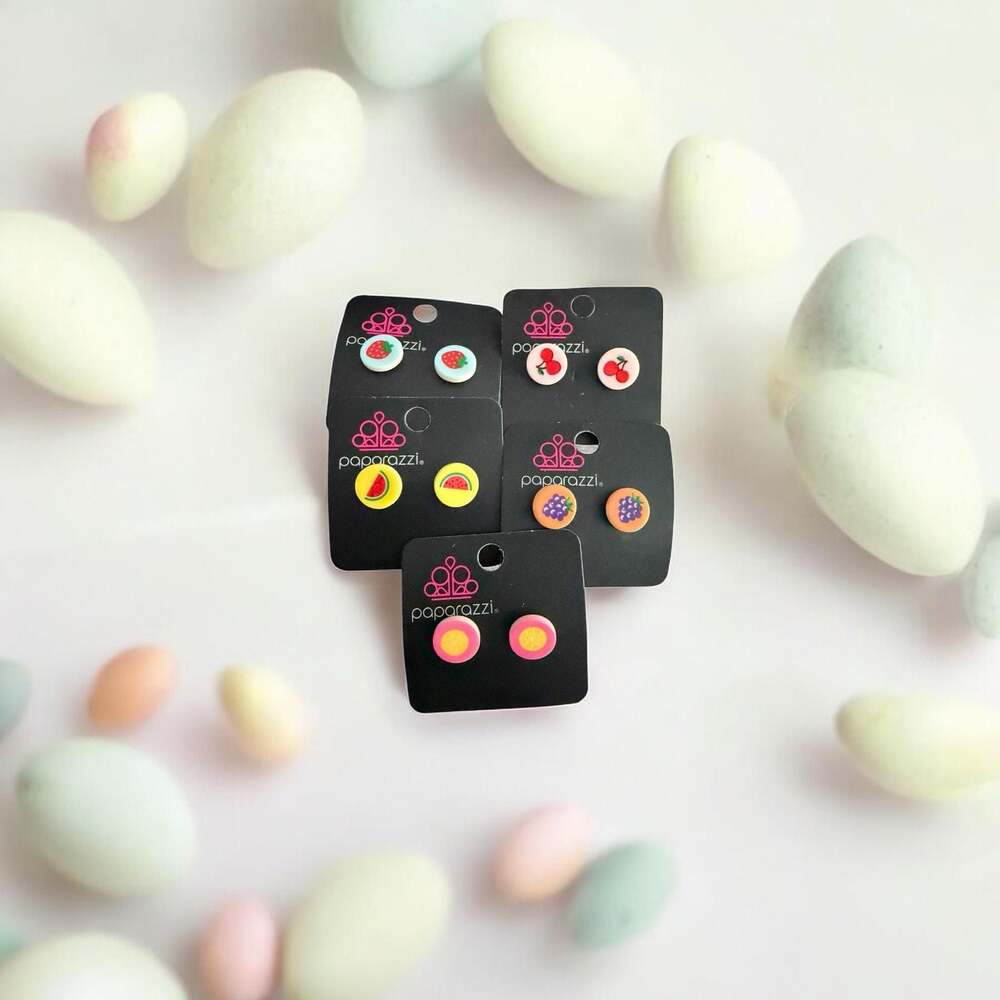 Set of 5 - Fruitty Earrings
